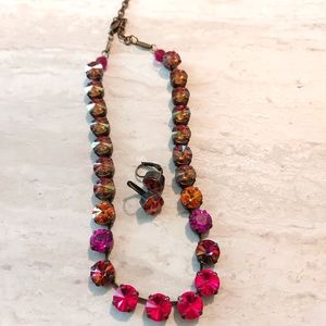 Sabika manhattan necklace and earring set like new